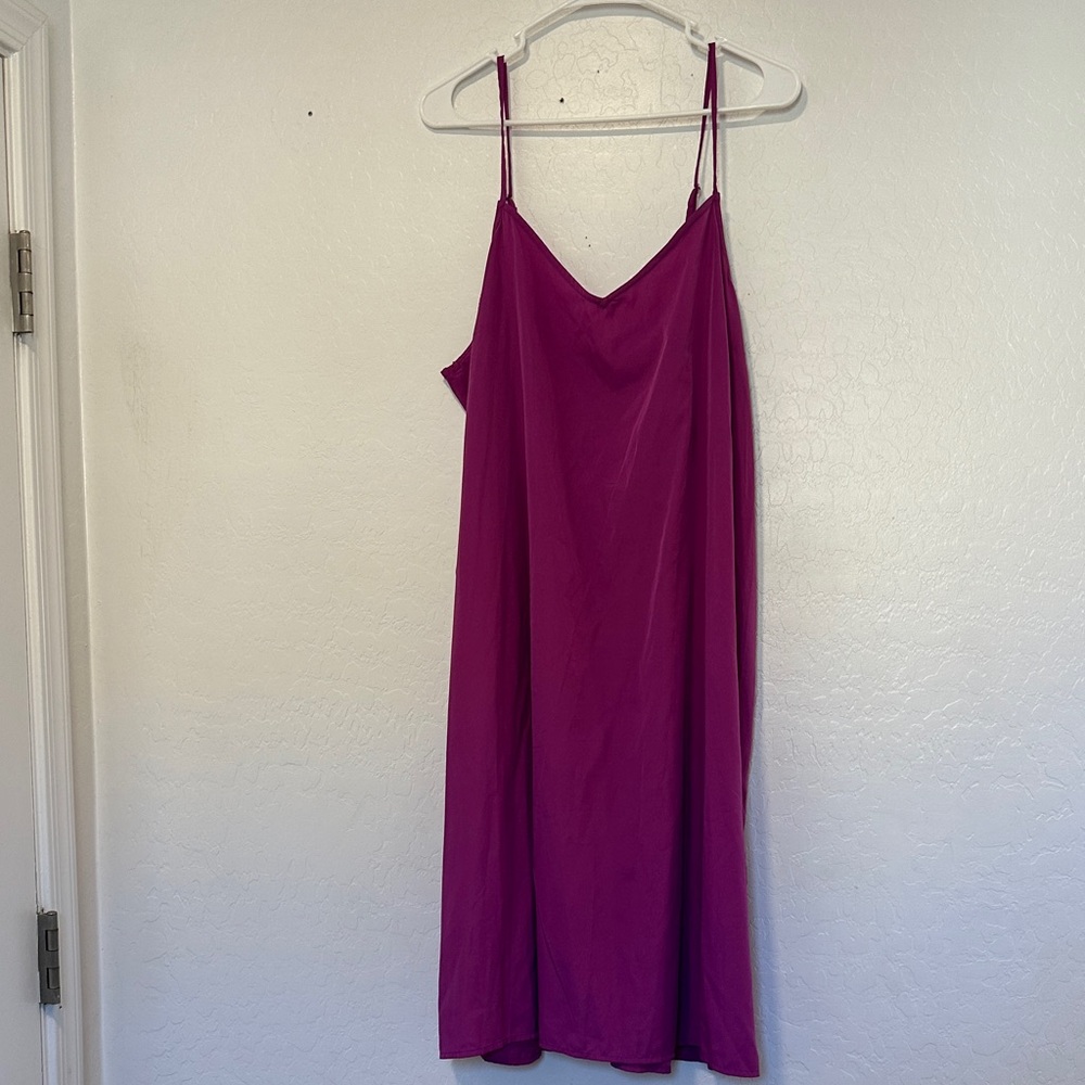 Beachlunchlounge Magenta purple Dress women’s XL strap sleeveless dress fairy‎